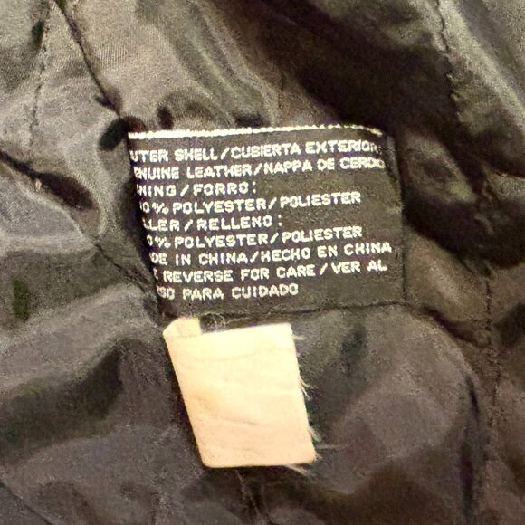 ~~Wilsons VINTAGE Leather Long 1X COAT UNIQUE Women's Lined Belted Shoulder Pad - Picture 5 of 7